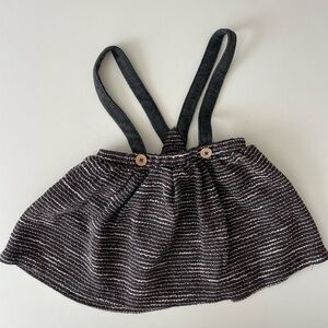 Zara Black and White Striped Kids Casual Dress